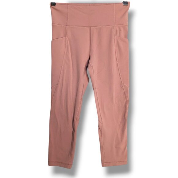 Athleta Girl Leggings Stash Your Treasures Capri 17in Pockets 8/10 Medium Kids - Picture 1 of 5